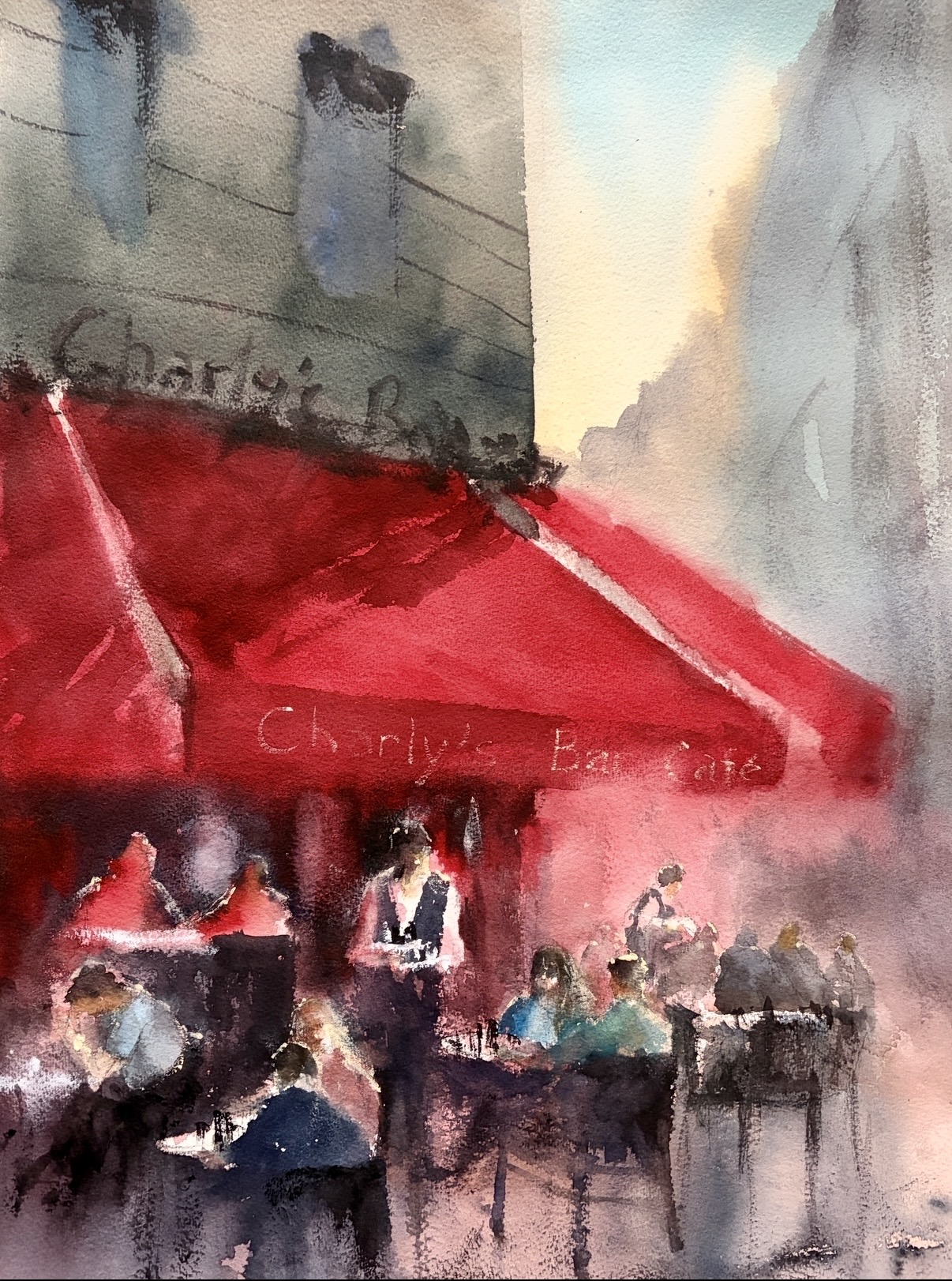 Original Watercolor Cafe Restaurant