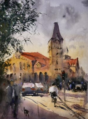 "Golden hour crossing"