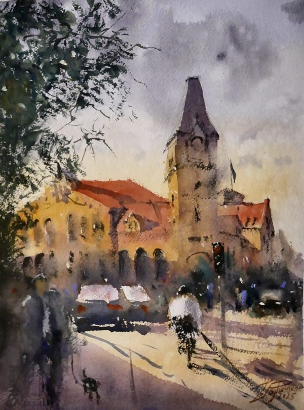 "Golden hour crossing"