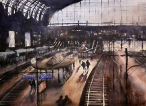 "Above the tracks"